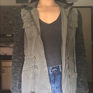 olive green jacket